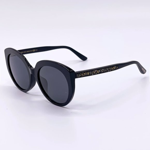 ? NEW JIMMY CHOO BLACK ACETATE SUNGLASSES W/ BOX main image 4